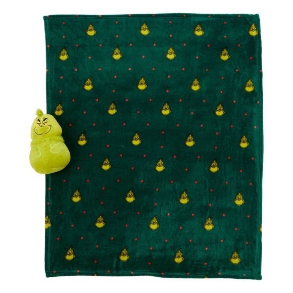 The Grinch Pillow & Throw blanket - Picture 3 of 5